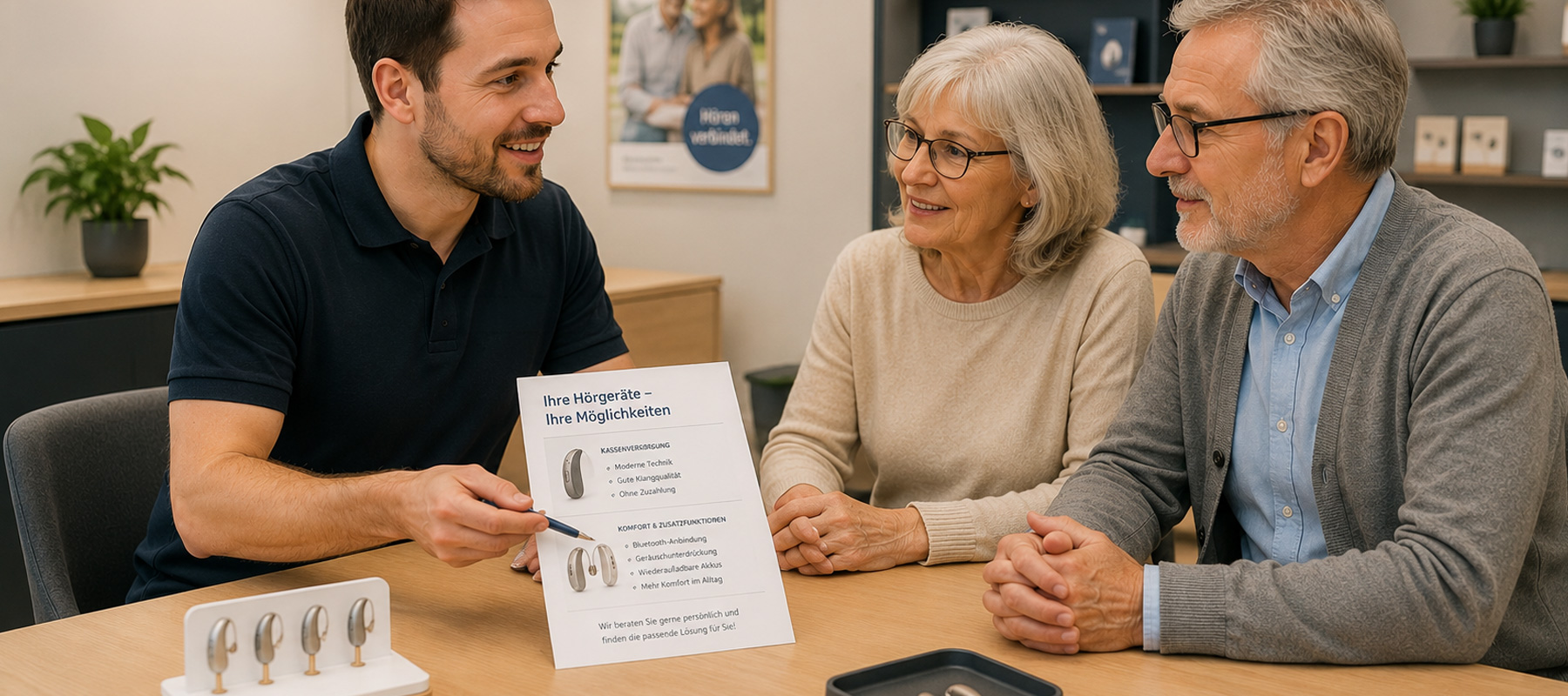 Beratung Krankenkasse Hörgeräte Zuschuss